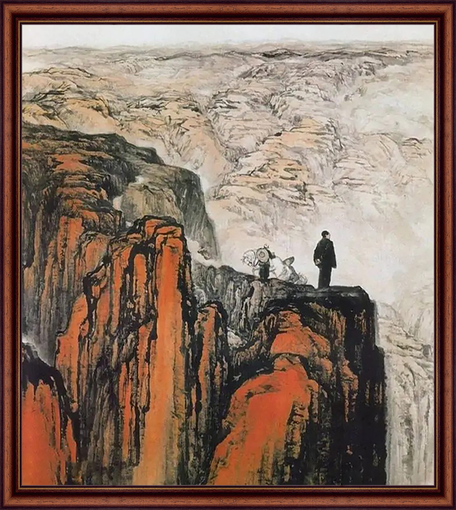 石鲁 《转战陕北》 国画  1959年